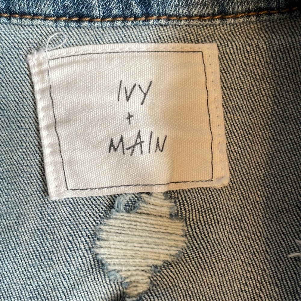 💜Ivy + Main denim jean jacket Everyday wear casual trendy chic girly - Picture 2 of 3